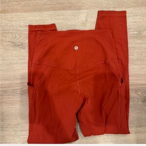 Lululemon Red Leggings